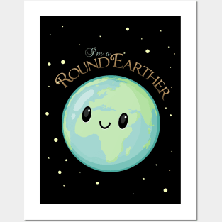 Cute Round Earther Posters and Art